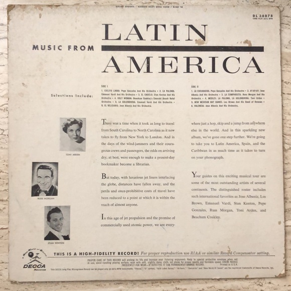 Various Artists Music From Latin America Vinyl Lp - Picture 9 of 9